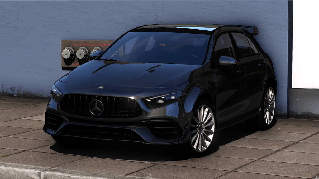 Mercedes-Benz A45 AMG 2024 HQ Interior + Engine + Boot + VehFuncs V