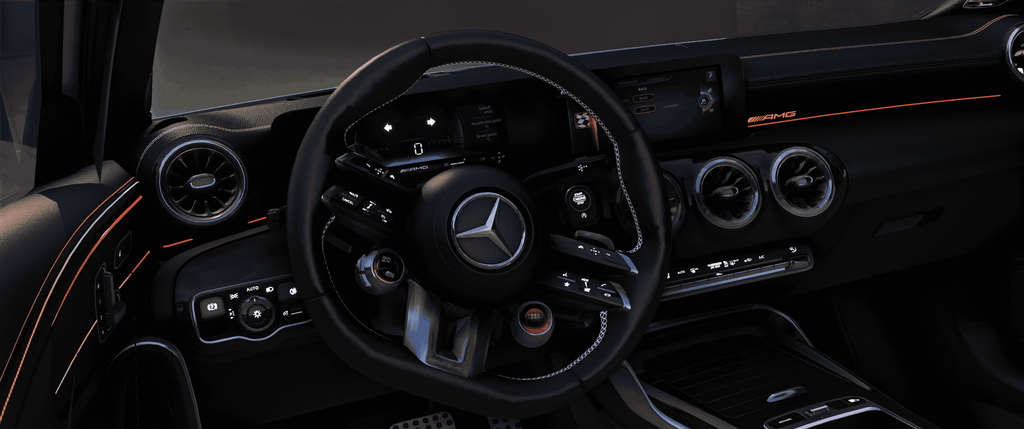 Mercedes-Benz A45 AMG 2024 HQ Interior + Engine + Boot + VehFuncs V