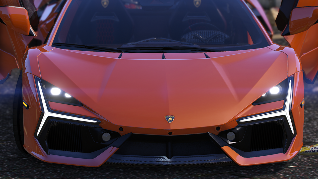 Lamborghini Revuelto 2024, Working Spoiler + HQ Interior + Exterior + Engine + Boot