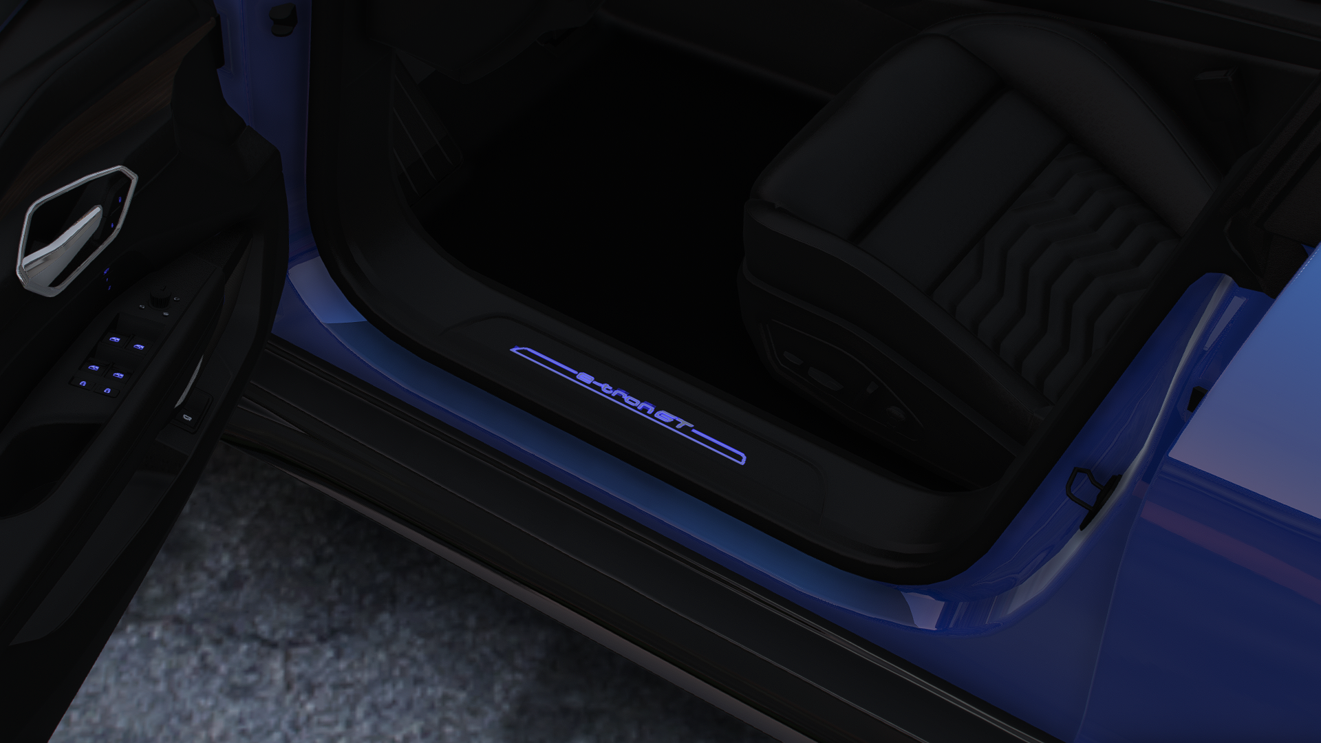 Audi E-Tron GT HQ Engine, Boot, HQ Interior + Exterior For GTA 5