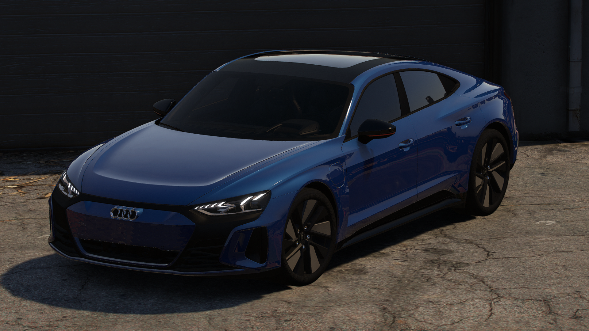 Audi E-Tron GT HQ Engine, Boot, HQ Interior + Exterior For GTA 5