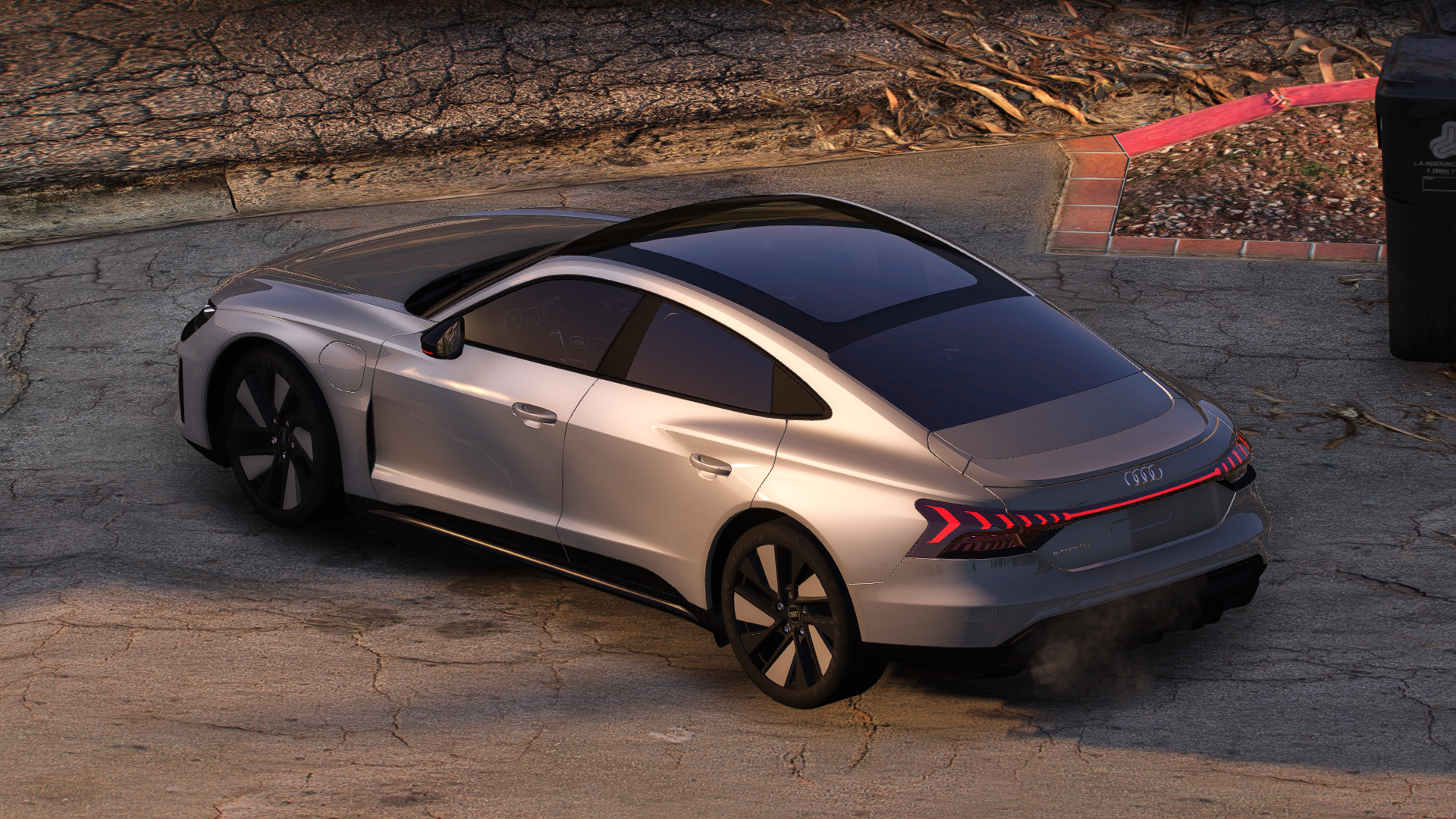 Audi E-Tron GT HQ Engine, Boot, HQ Interior + Exterior For GTA 5