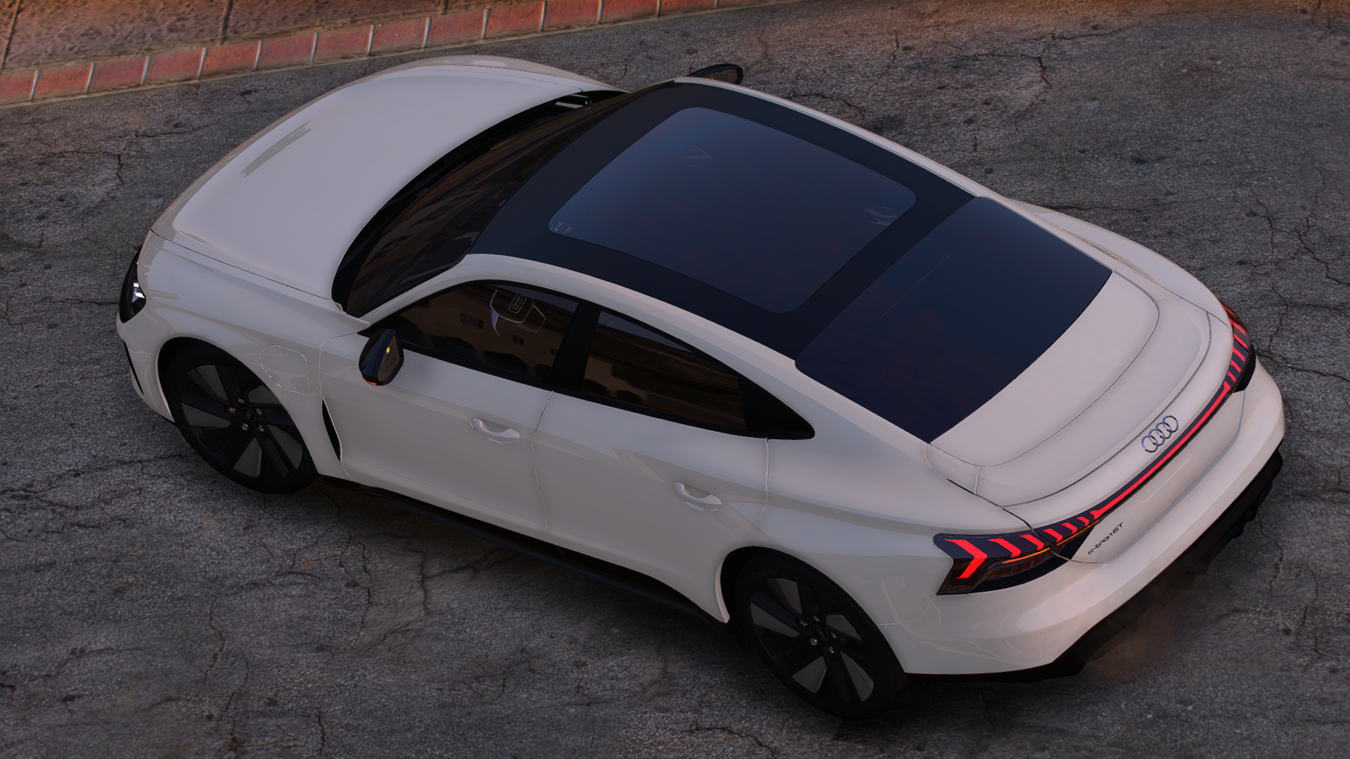 Audi E-Tron GT HQ Engine, Boot, HQ Interior + Exterior For GTA 5