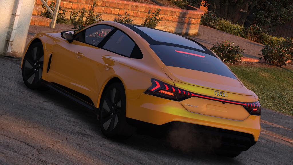 Audi E-Tron GT HQ Engine, Boot, HQ Interior + Exterior For GTA 5