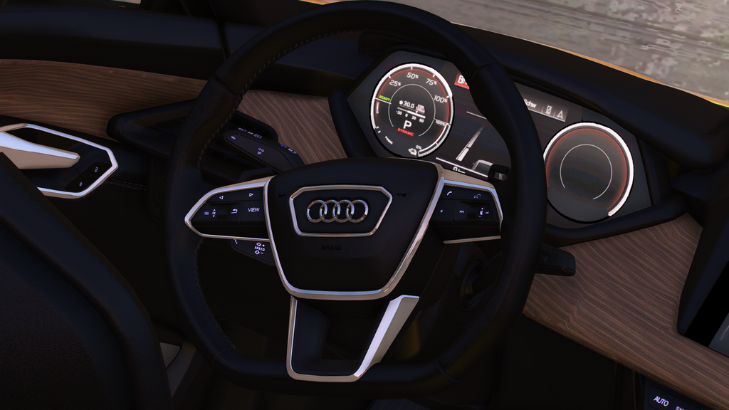 Audi E-Tron GT HQ Engine, Boot, HQ Interior + Exterior For GTA 5