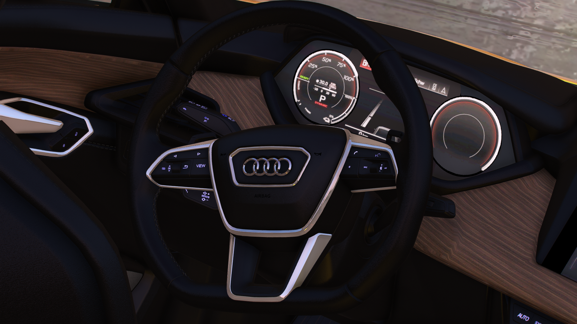 Audi E-Tron GT HQ Engine, Boot, HQ Interior + Exterior For GTA 5