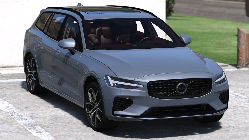 Volvo V60 2020, AO, Boot, Dynamic Indicators HQ Exterior + Interior For GTA 5