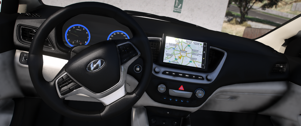 Hyundai Verna 2022 HQ Exterior + Interior For GTA 5