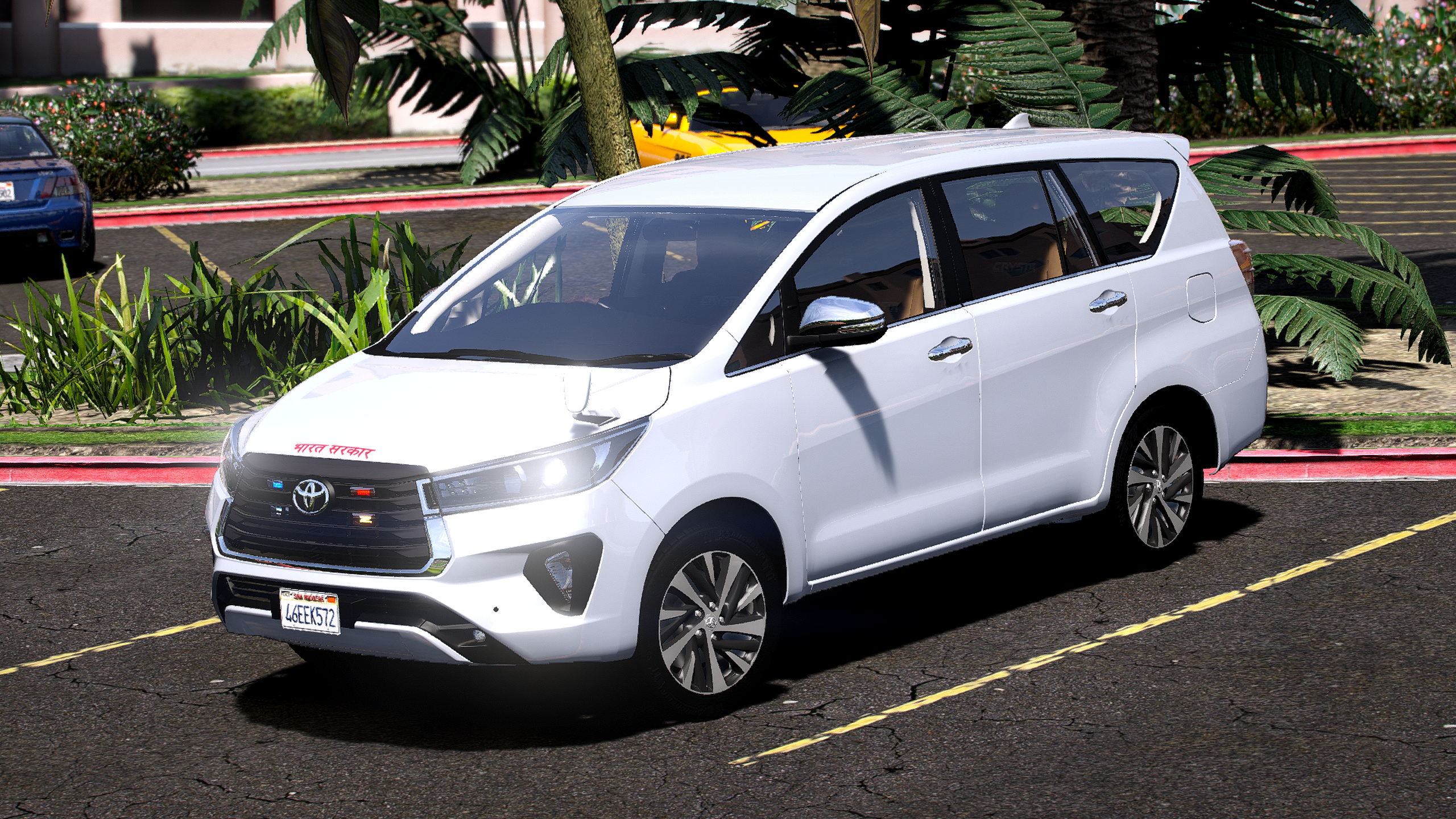 Toyota Innova Crysta 2024 HQ Exterior + Interior For GTA 5 Political Edition