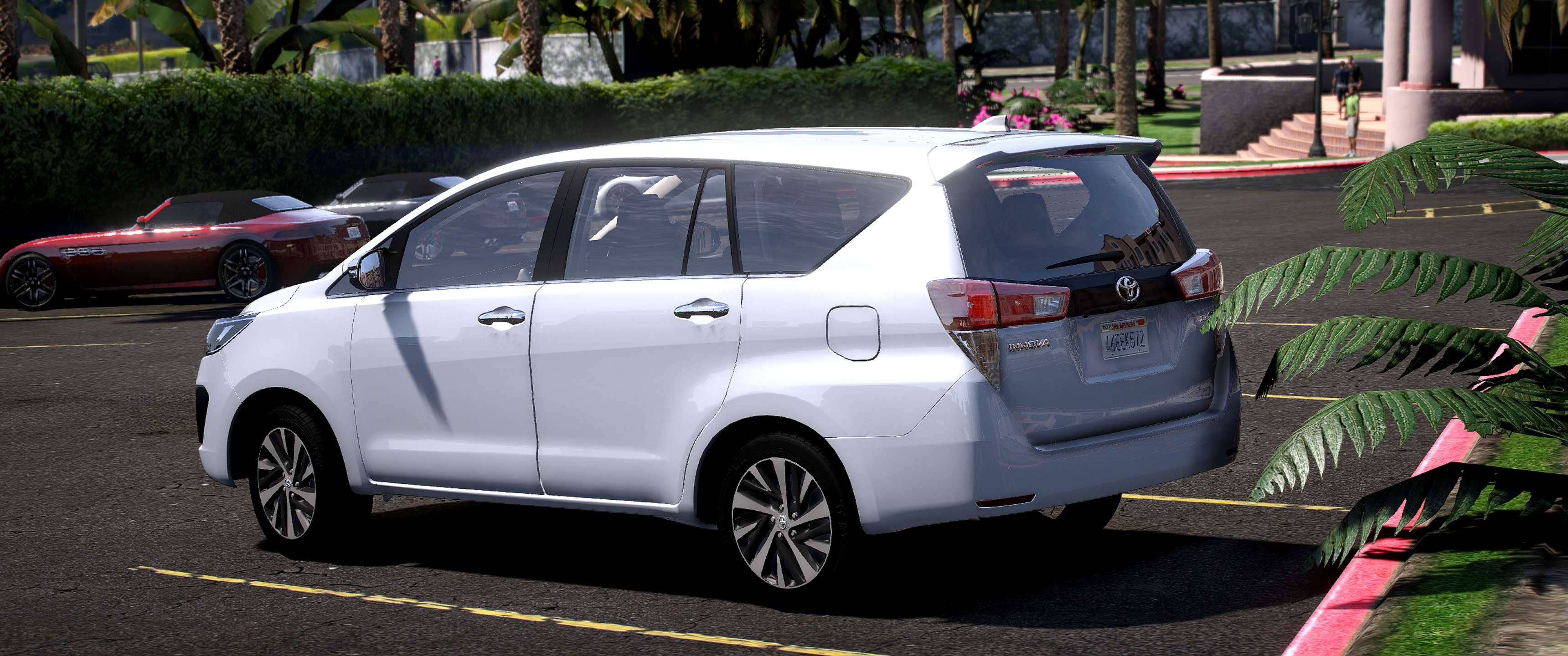 Toyota Innova Crysta 2024 HQ Exterior + Interior For GTA 5 Political Edition