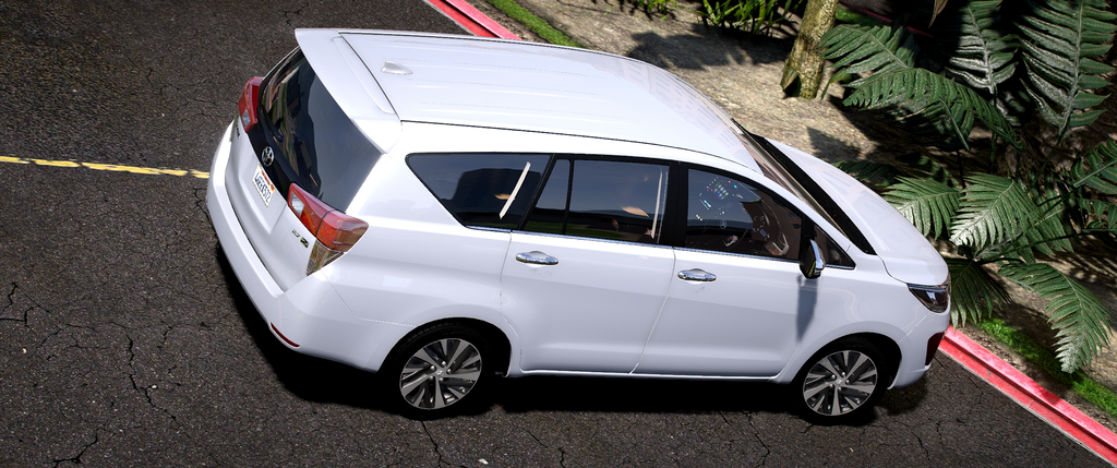Toyota Innova Crysta 2024 HQ Exterior + Interior For GTA 5 Political Edition