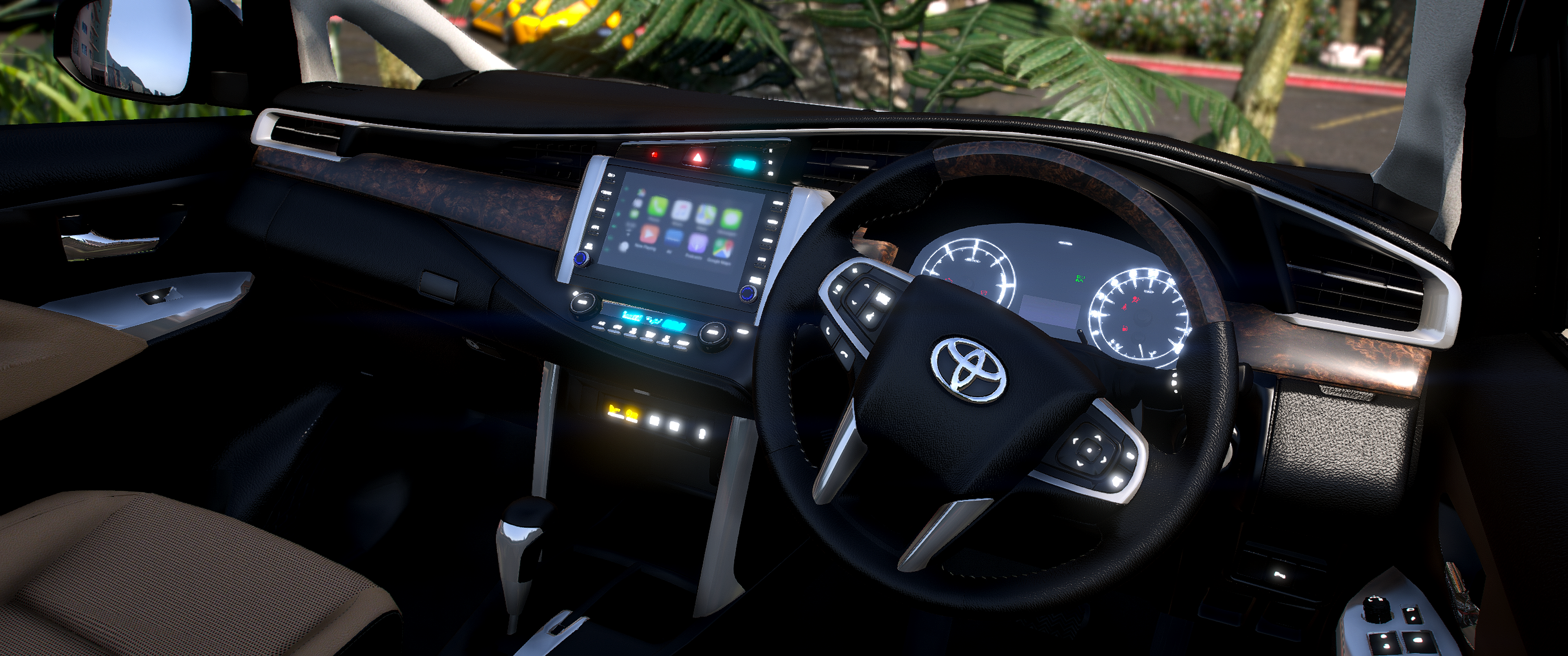 Toyota Innova Crysta 2024 HQ Exterior + Interior For GTA 5 Political Edition