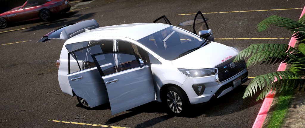 Toyota Innova Crysta 2024 HQ Exterior + Interior For GTA 5 Political Edition