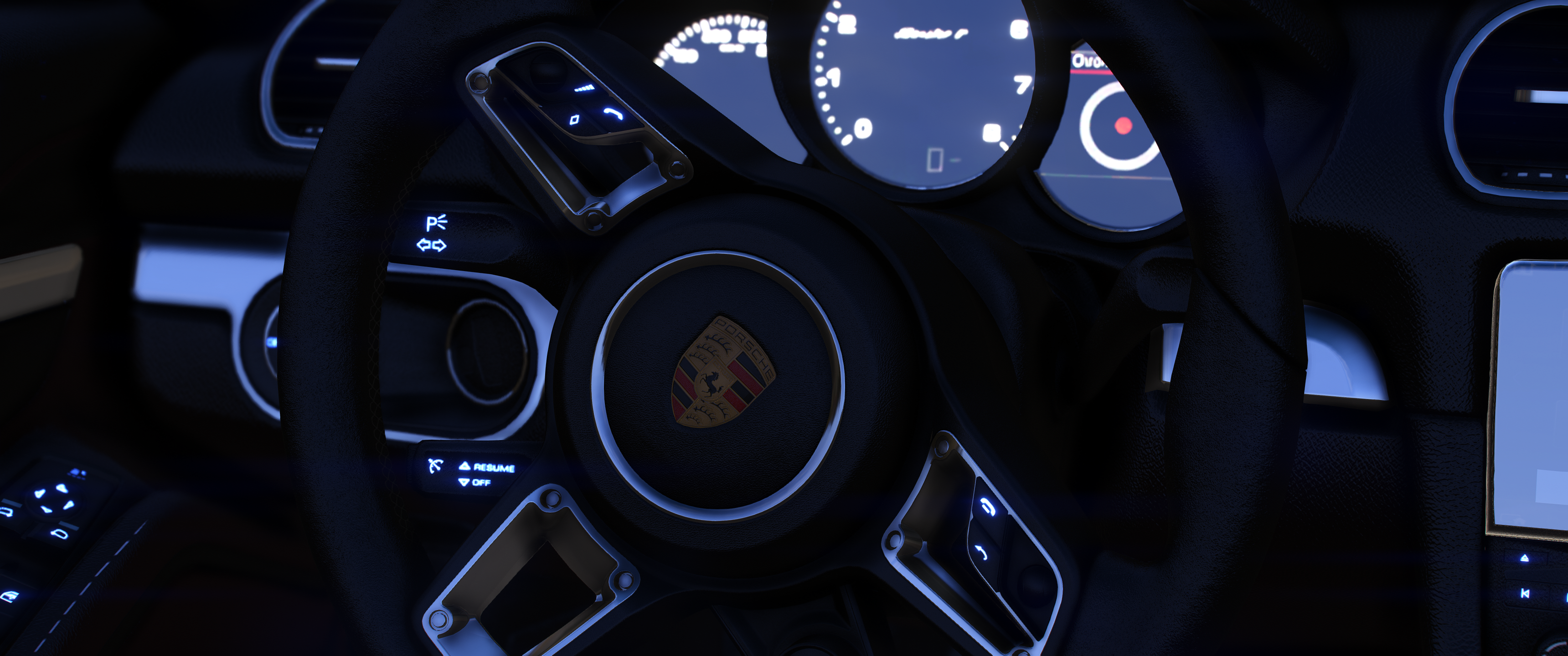 Porsche 718 Boxster HQ Interior + Boot + Engine For GTA 5