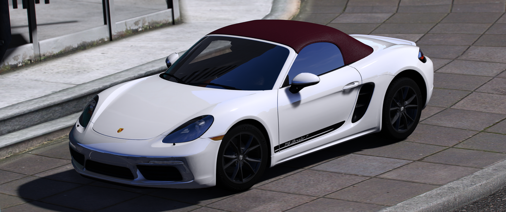 Porsche 718 Boxster HQ Interior + Boot + Engine For GTA 5