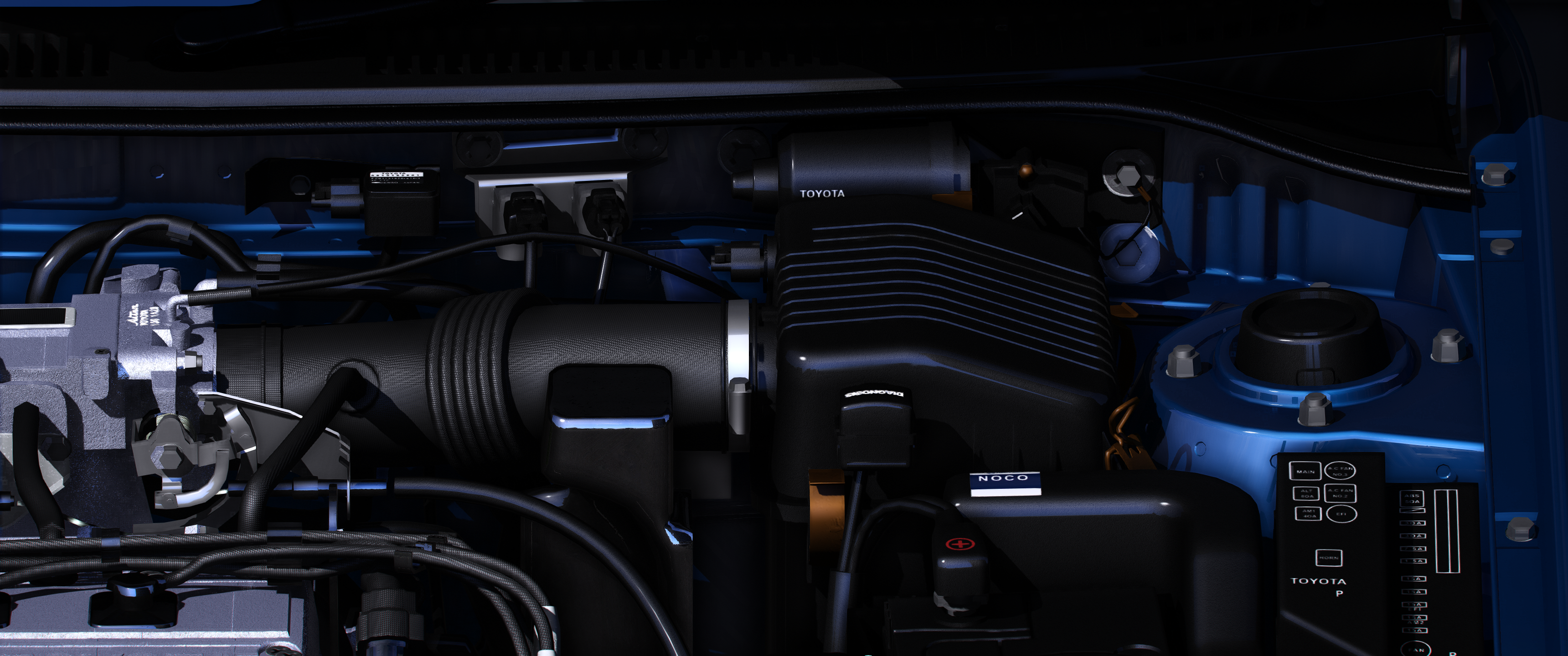 Toyota Sera 2003 HQ Interior+Engine+Boot For GTA 5