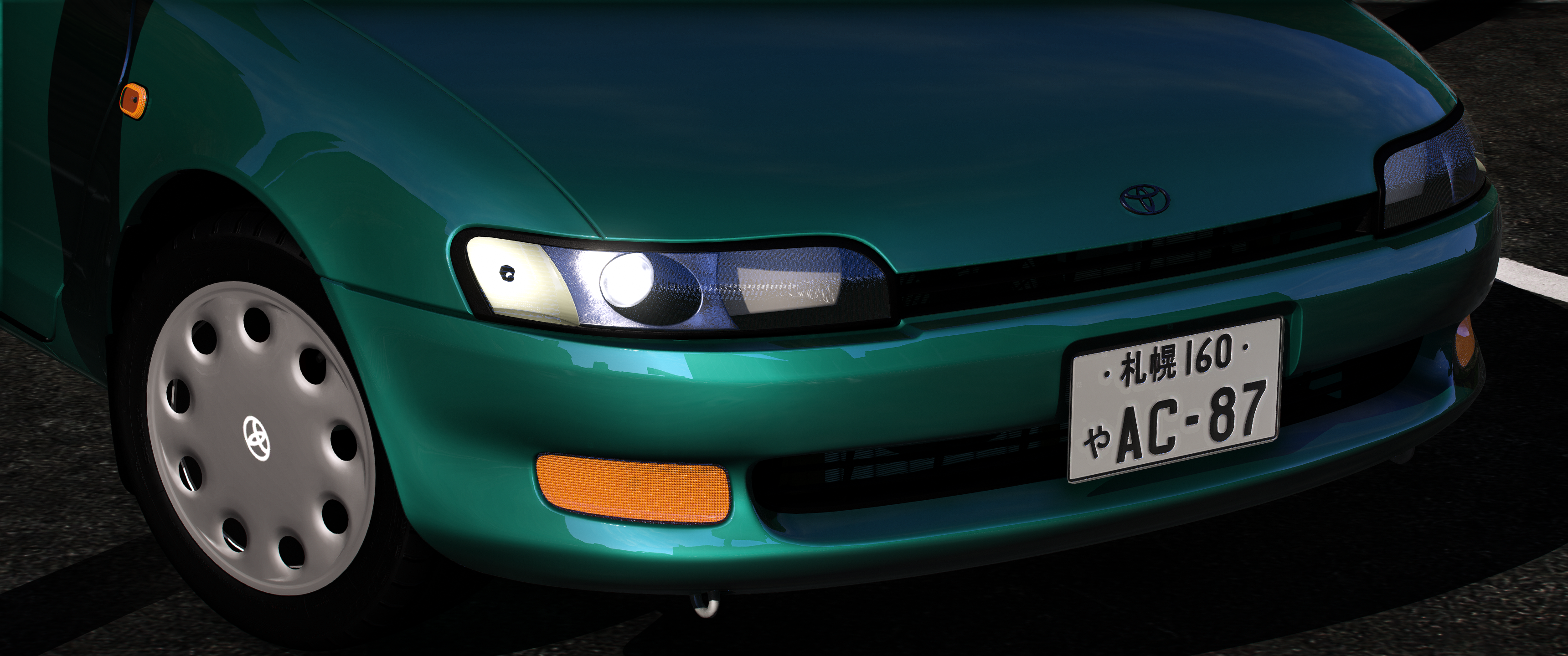 Toyota Sera 2003 HQ Interior+Engine+Boot For GTA 5