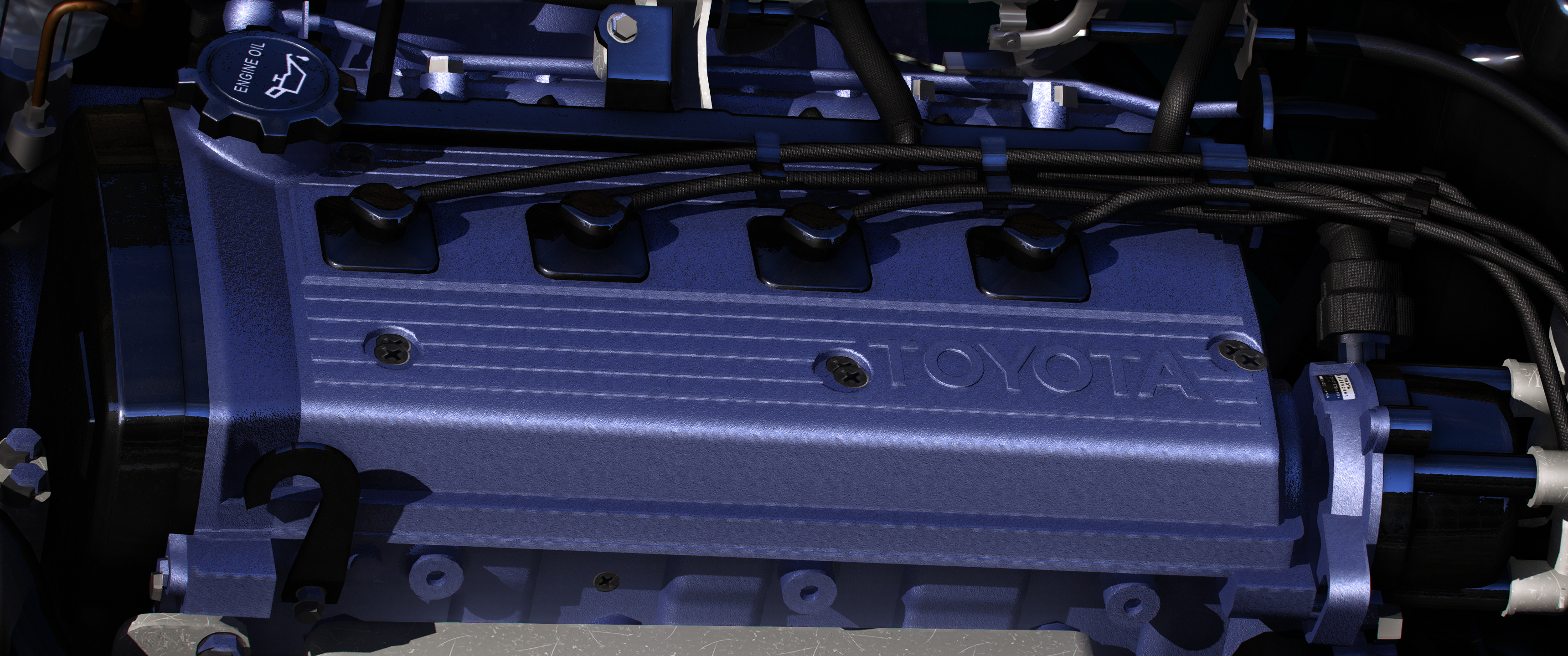 Toyota Sera 2003 HQ Interior+Engine+Boot For GTA 5