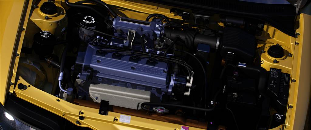 Toyota Sera 2003 HQ Interior+Engine+Boot For GTA 5