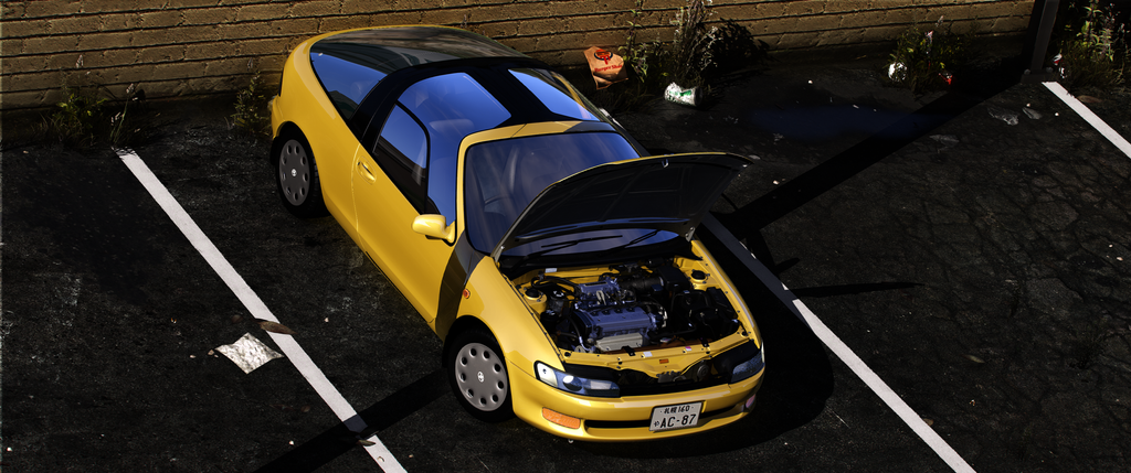 Toyota Sera 2003 HQ Interior+Engine+Boot For GTA 5