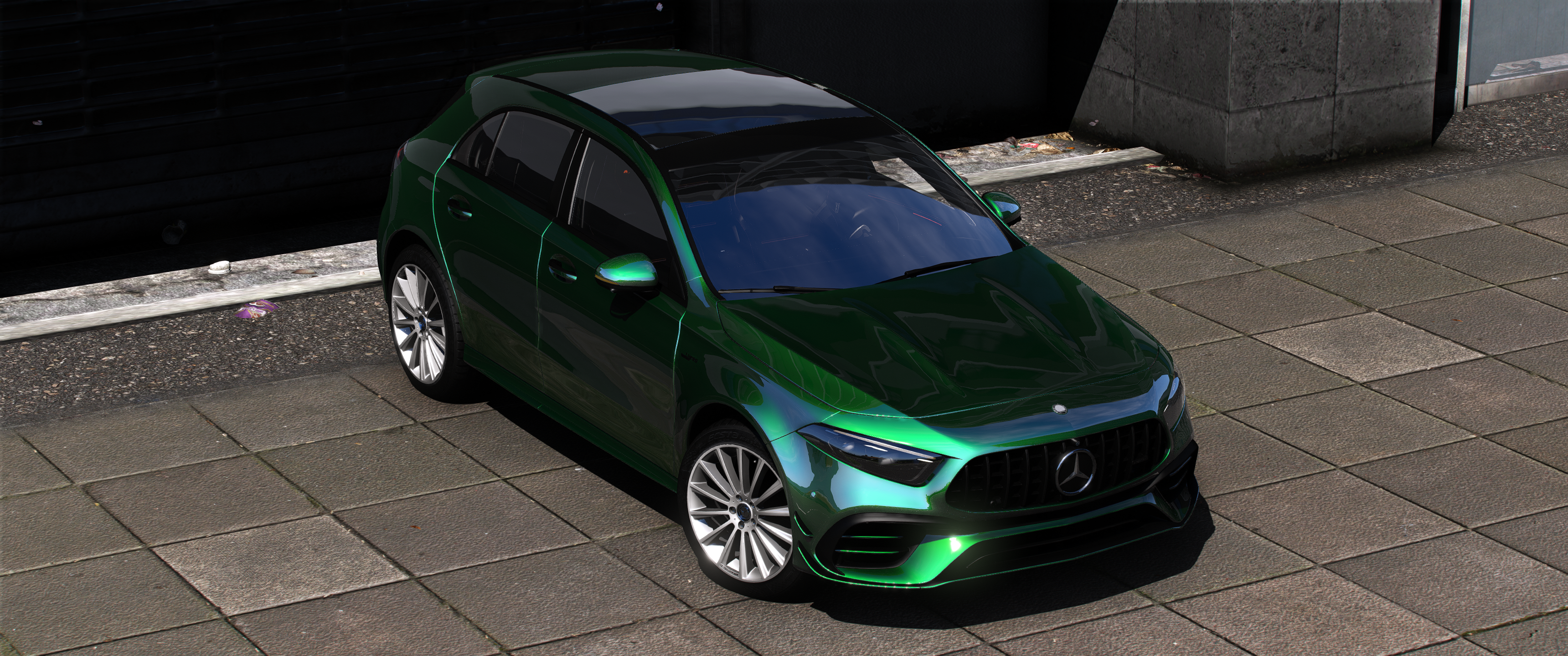 Mercedes-Benz A45 AMG 2024 HQ Interior + Engine + Boot + VehFuncs V