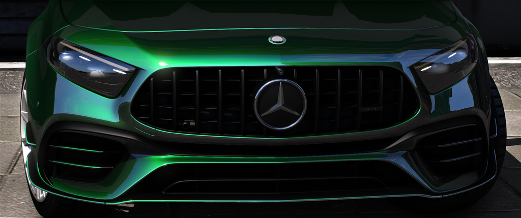 Mercedes-Benz A45 AMG 2024 HQ Interior + Engine + Boot + VehFuncs V