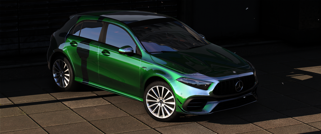 Mercedes-Benz A45 AMG 2024 HQ Interior + Engine + Boot + VehFuncs V