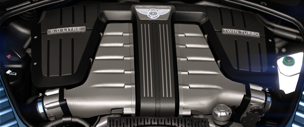 Bentley Continental GT 2013 HQ Engine+ Boot + Interior