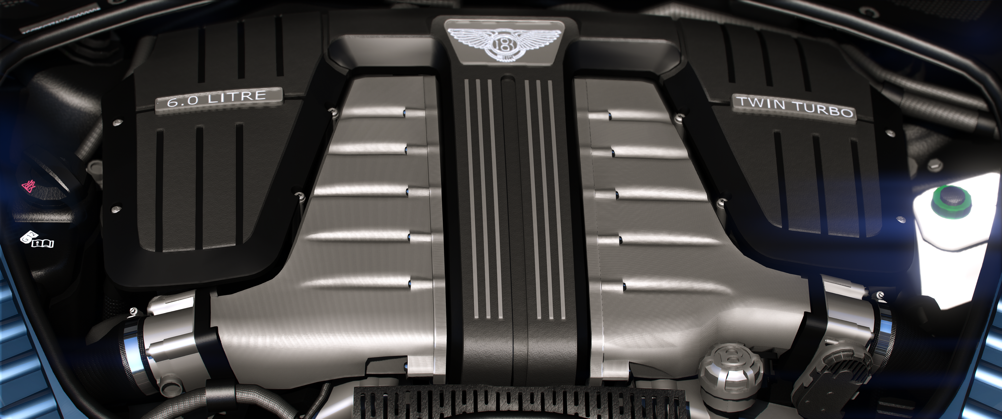 Bentley Continental GT 2013 HQ Engine+ Boot + Interior