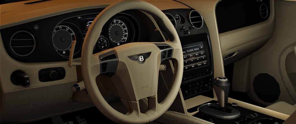 Bentley Continental GT 2013 HQ Engine+ Boot + Interior