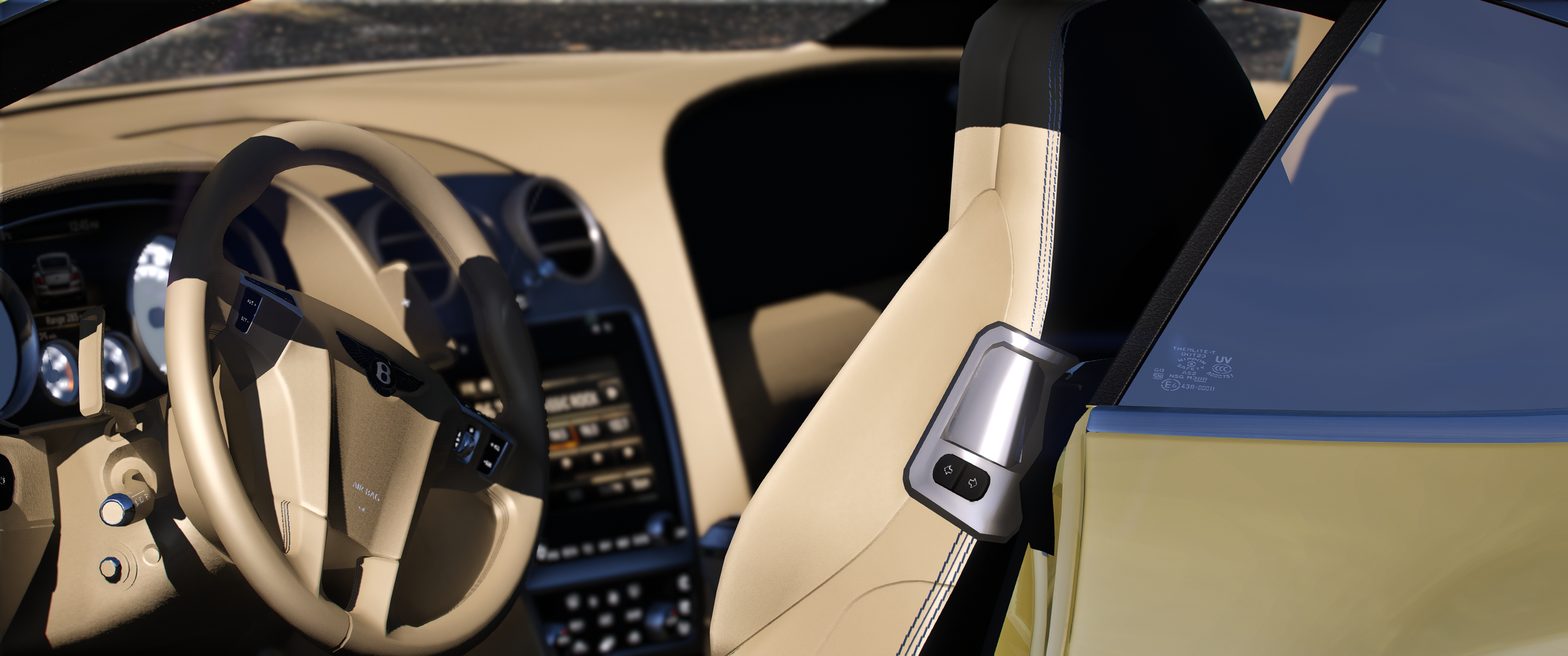 Bentley Continental GT 2013 HQ Engine+ Boot + Interior