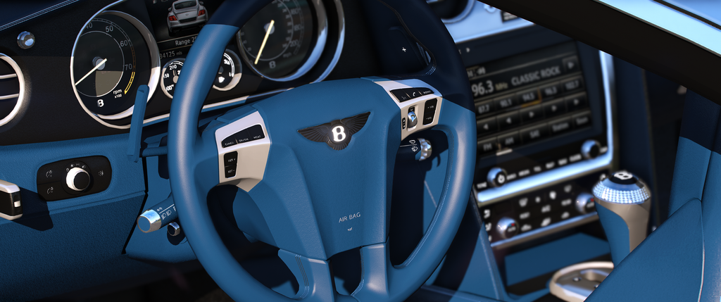 Bentley Continental GT 2013 HQ Engine+ Boot + Interior