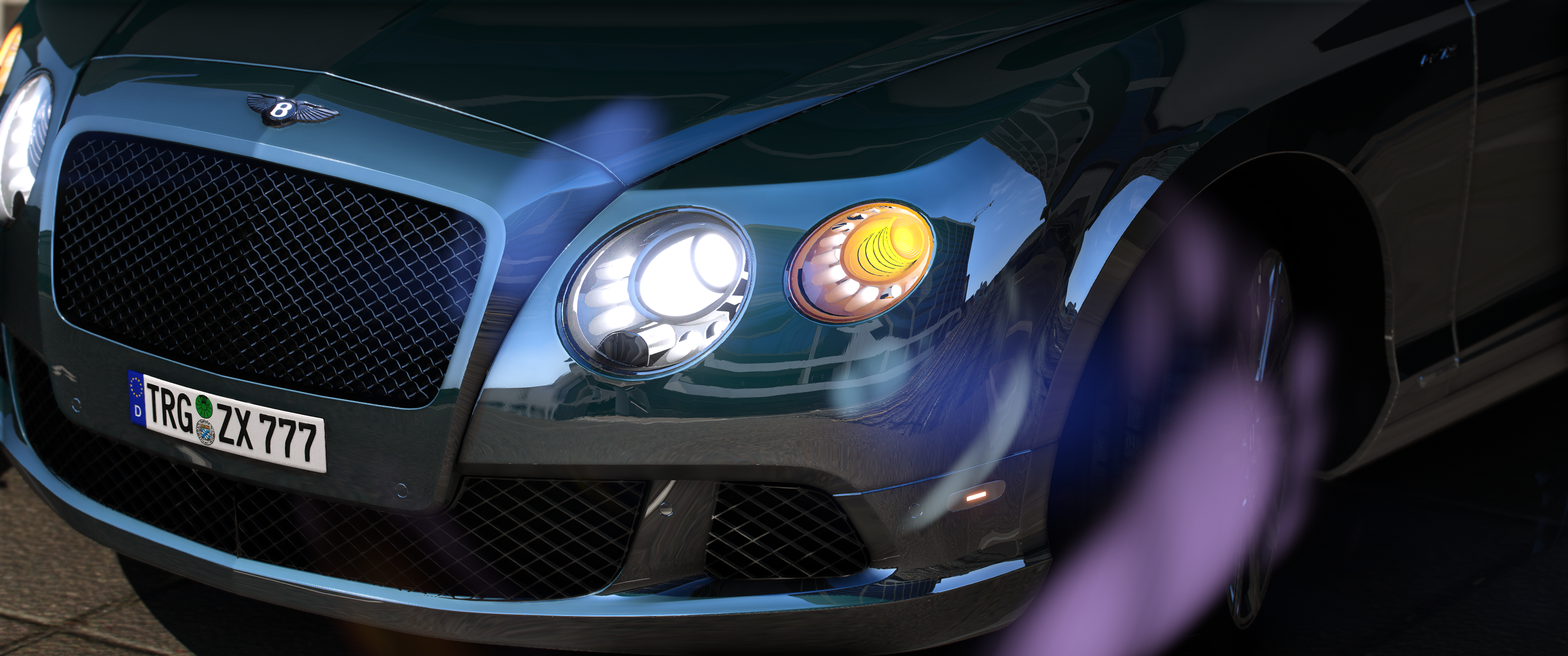 Bentley Continental GT 2013 HQ Engine+ Boot + Interior