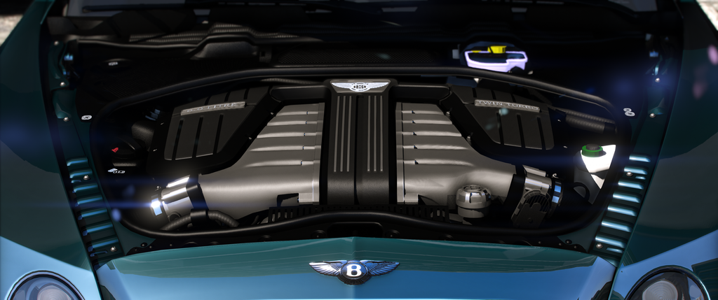 Bentley Continental GT 2013 HQ Engine+ Boot + Interior