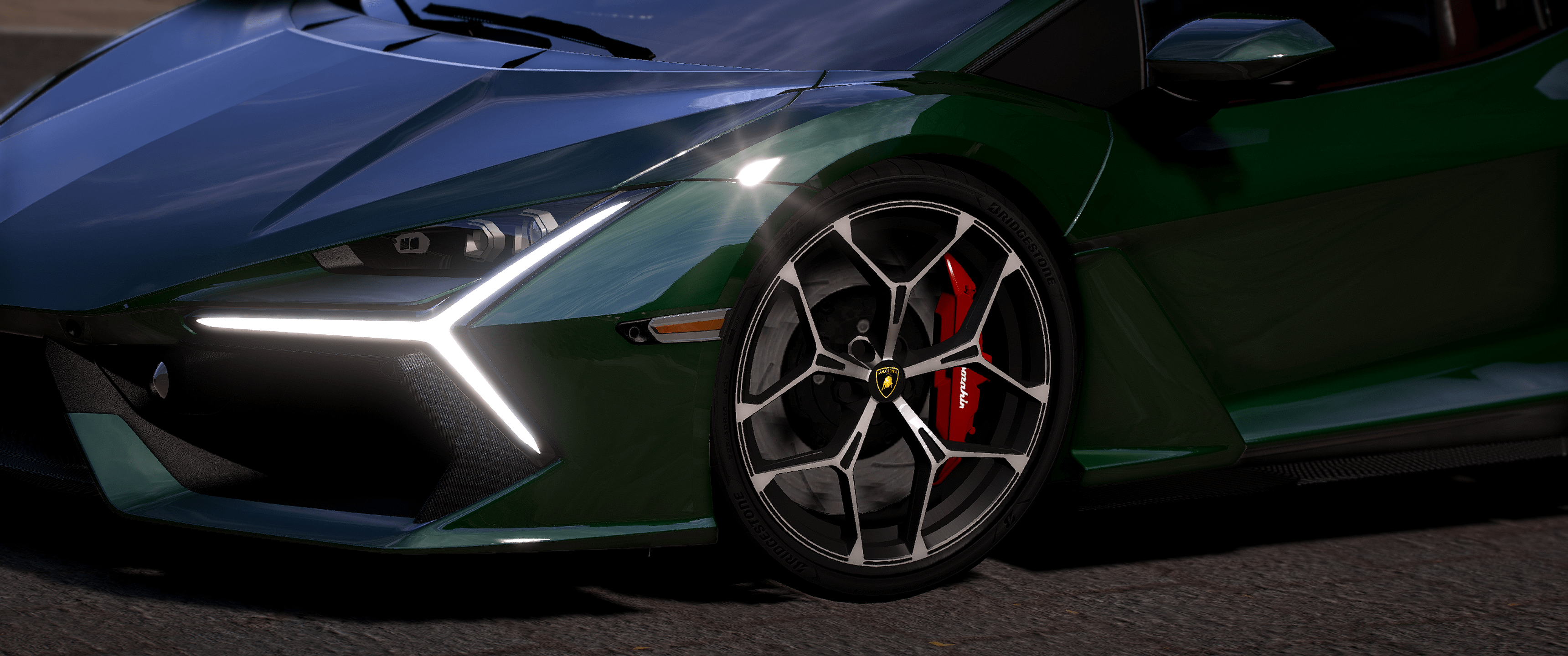 Lamborghini Revuelto 2024, Working Spoiler + HQ Interior + Exterior + Engine + Boot