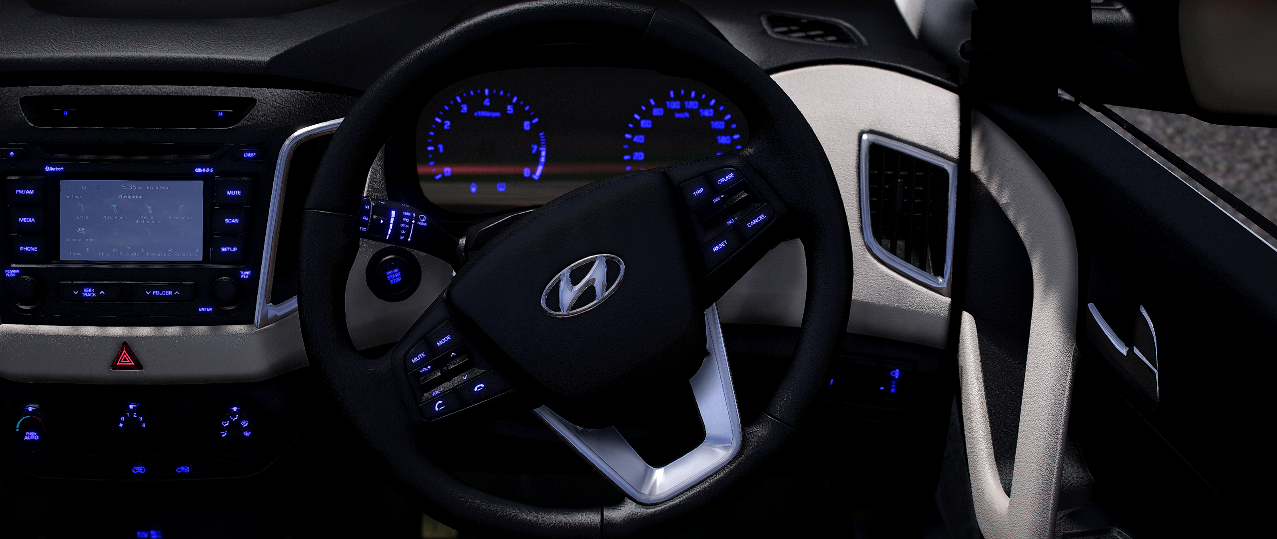 Hyundai Creta Sportz 2016 HQ Exterior + Interior For GTA 5