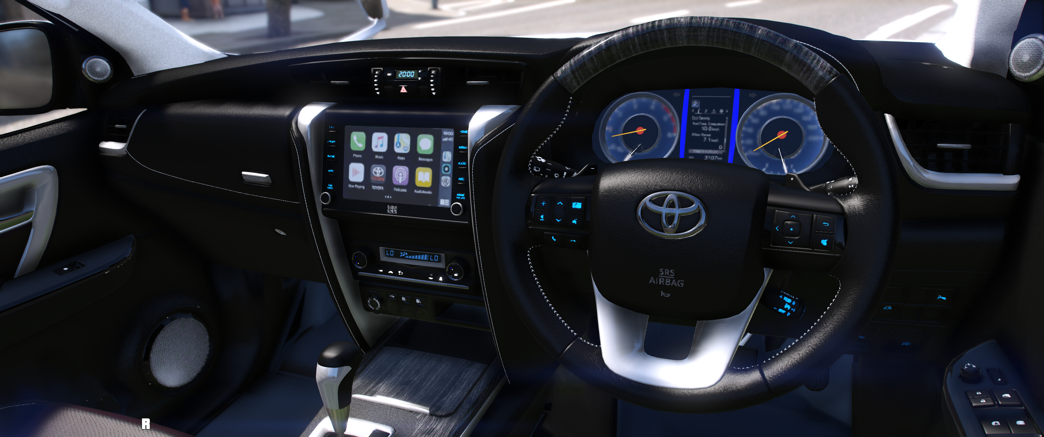 Toyota Fortuner Leader Edition 2025 HQ Interior For GTA 5