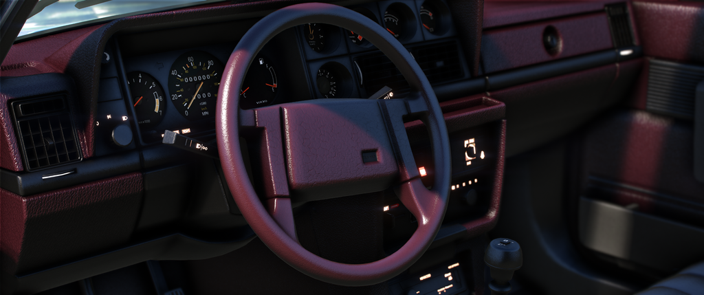 Volvo 240 Turbo 1983 HQ Interior + Boot + Engine For GTA 5