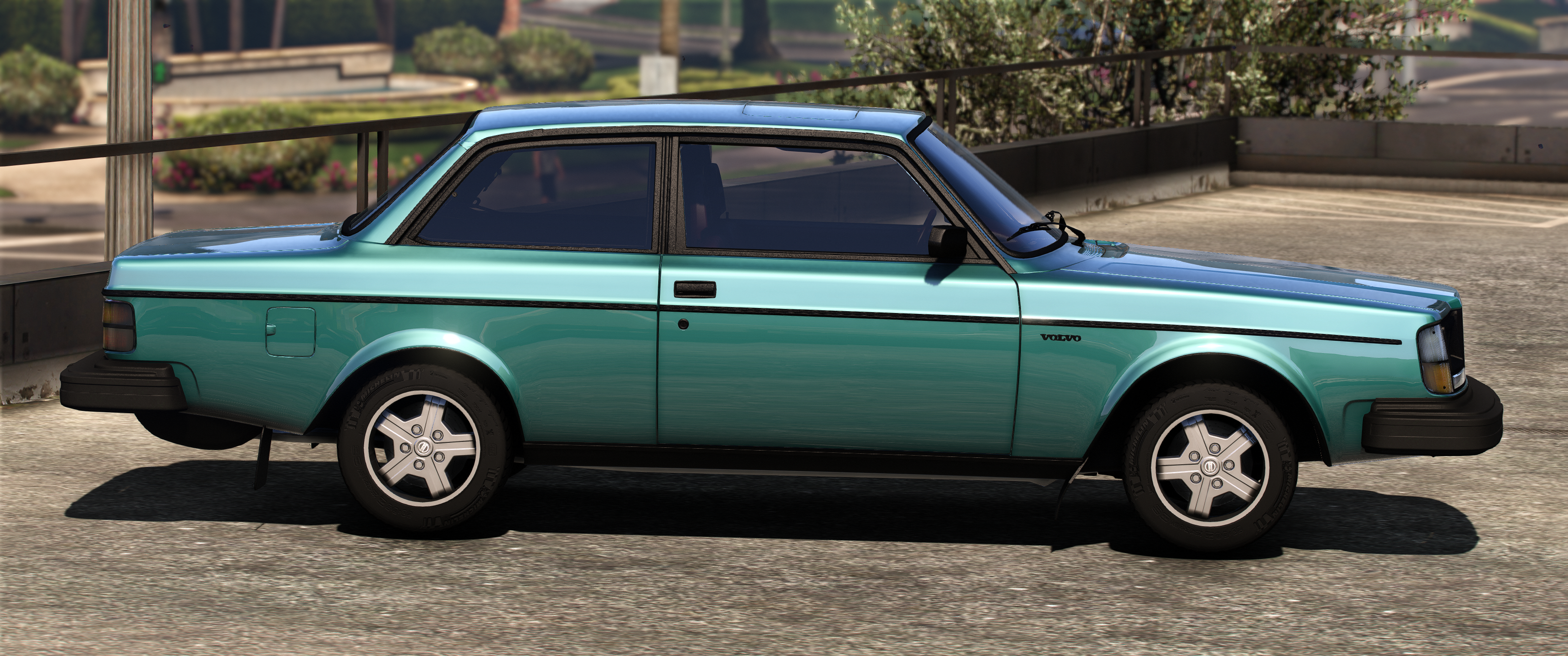 Volvo 240 Turbo 1983 HQ Interior + Boot + Engine For GTA 5