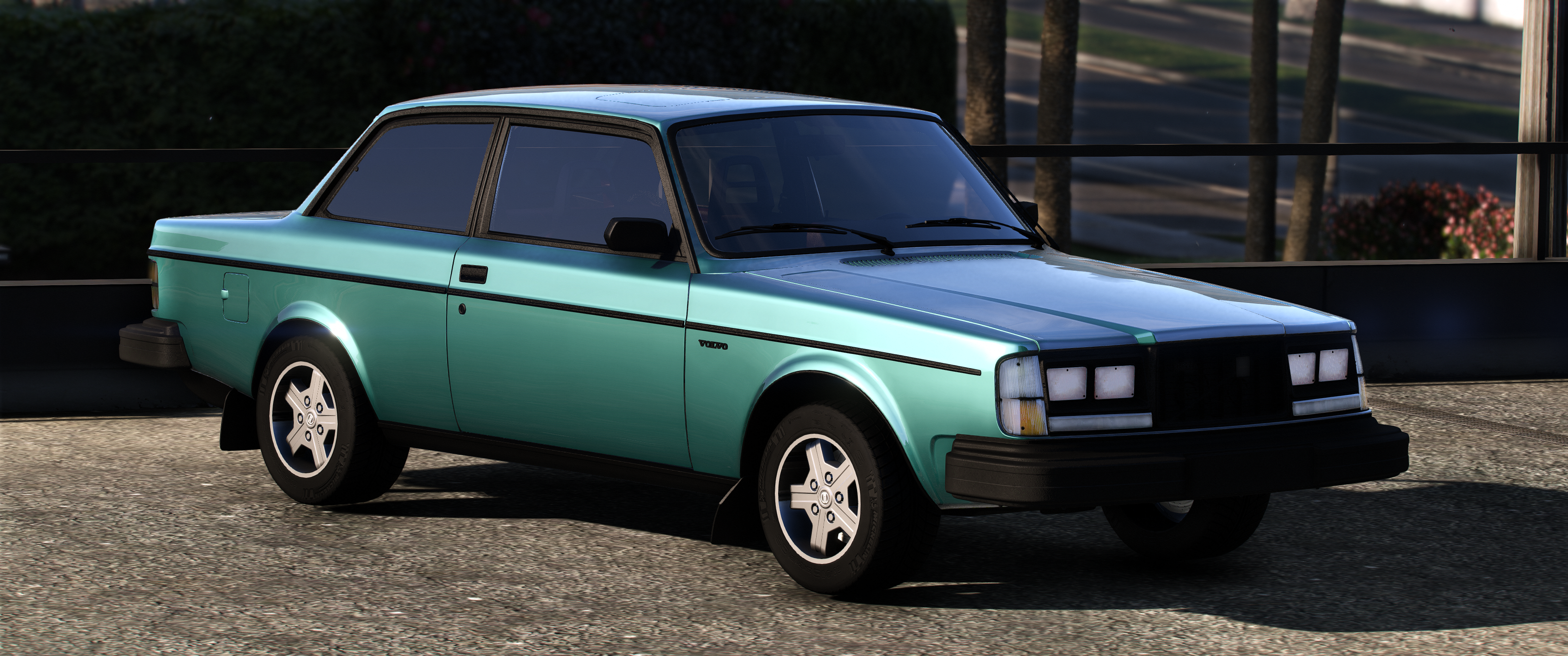 Volvo 240 Turbo 1983 HQ Interior + Boot + Engine For GTA 5