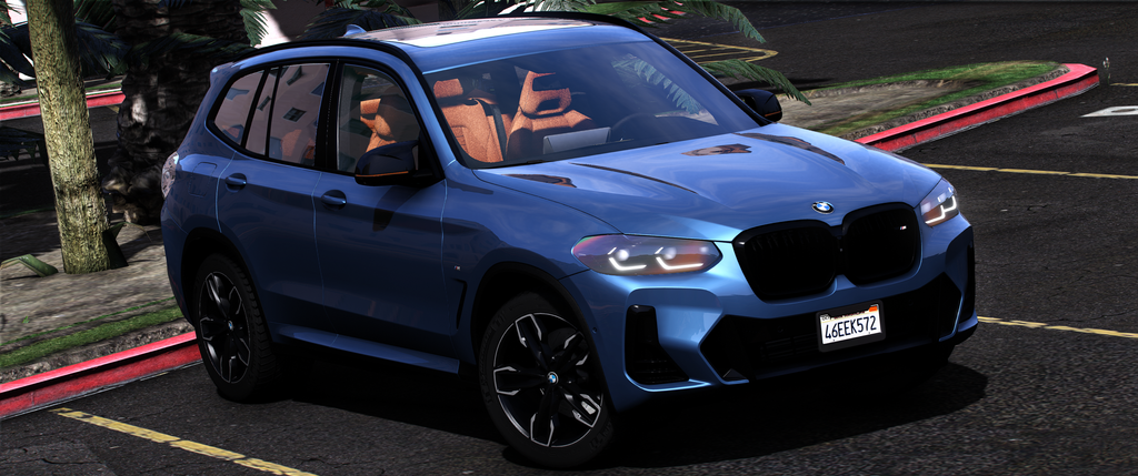 BMW X3 2023 HQ Interior + Engine + Boot For GTA 5
