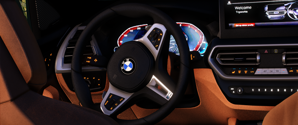 BMW X3 2023 HQ Interior + Engine + Boot For GTA 5