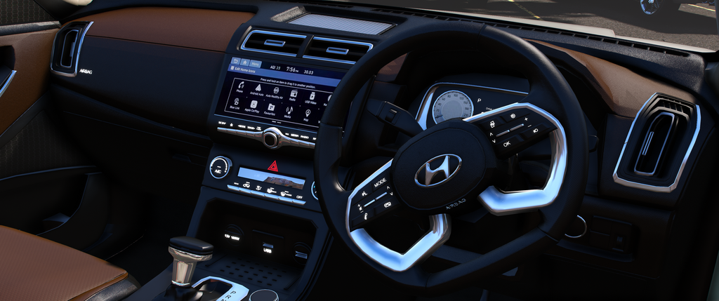 Hyundai Alcazar 2021 HQ Boot + Interior [ Add-On | Extras ]