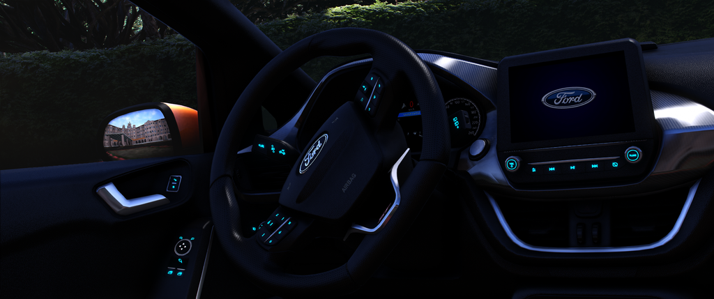 Ford Fiesta 2019 ST HQ Engine + Boot + Interior For GTA 5