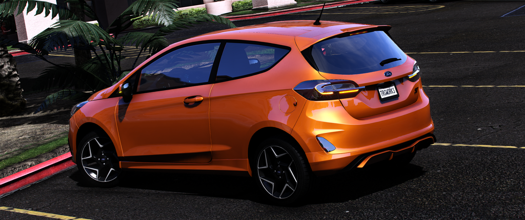 Ford Fiesta 2019 ST HQ Engine + Boot + Interior For GTA 5