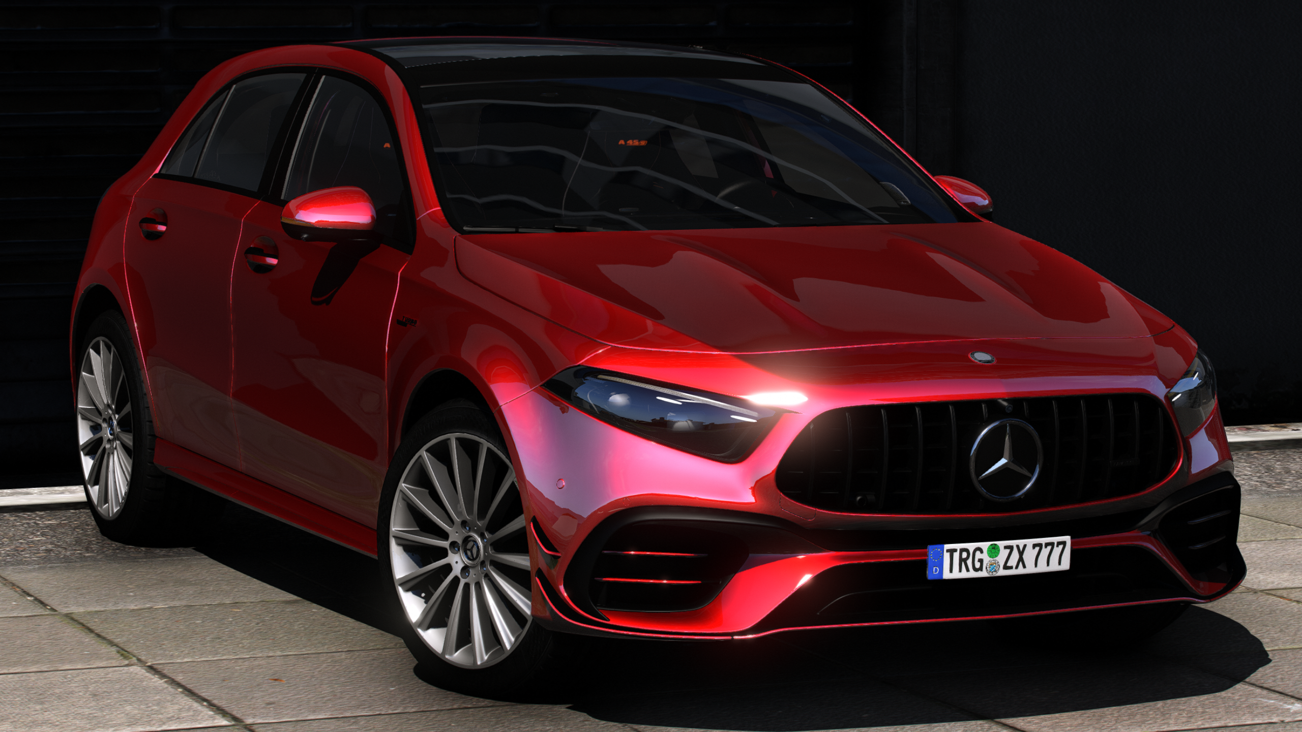 Mercedes-Benz A45 AMG 2024 HQ Interior + Engine + Boot + VehFuncs V