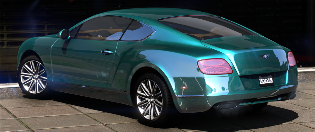 Bentley Continental GT 2013 HQ Engine+ Boot + Interior