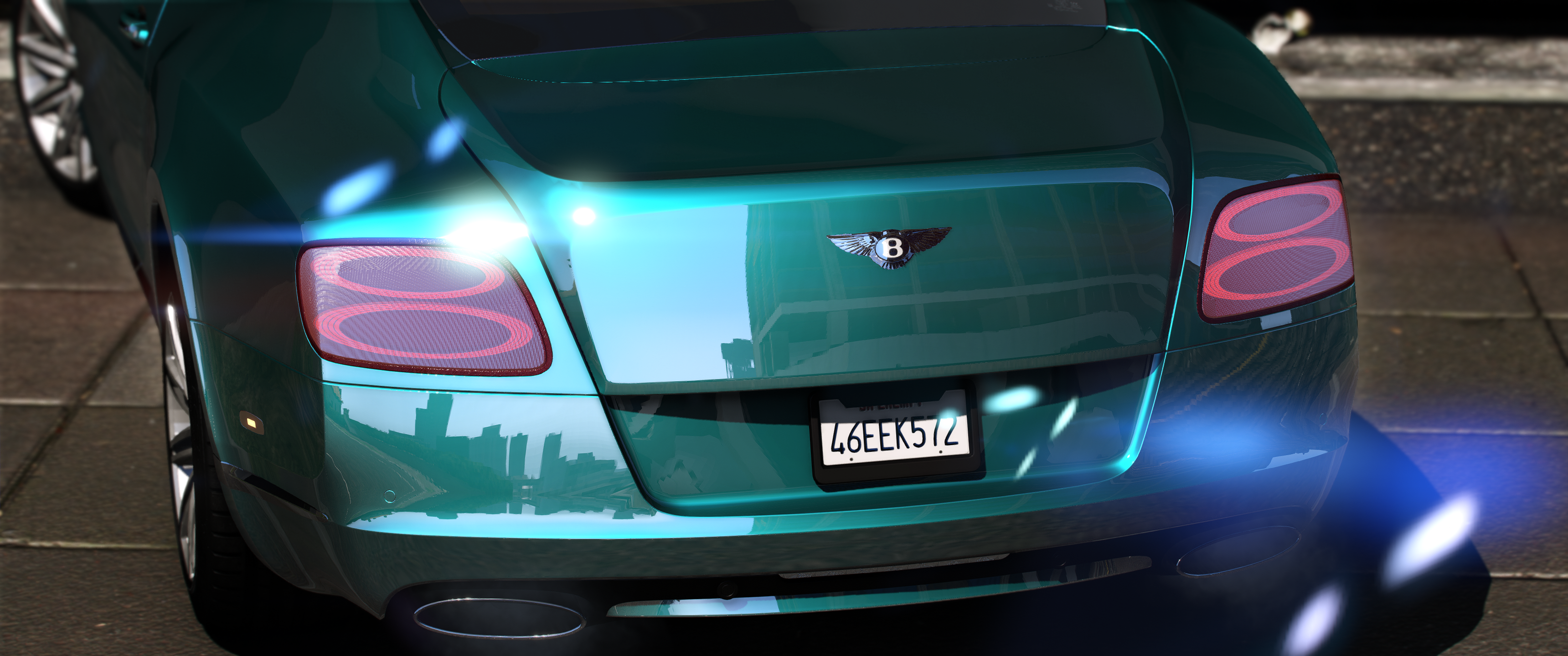 Bentley Continental GT 2013 HQ Engine+ Boot + Interior