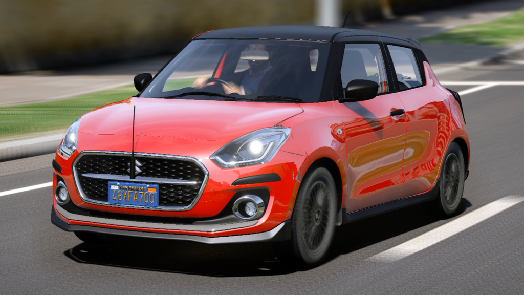 Suzuki Swift ZXI + Bodykits HQ Exterior + Interior For GTA 5