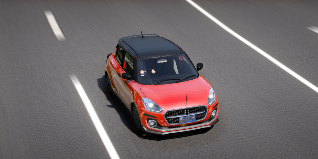 Suzuki Swift ZXI + Bodykits HQ Exterior + Interior For GTA 5